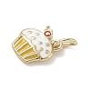 Brass Enamel Charms KK-K368-17G-3