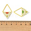 MIYUKI Glass Seed Beaded Pendants PALLOY-MZ01349-3