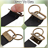 40Pcs 4 Colors Iron Ribbon Ends FIND-CN0002-57-6