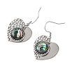 Paua Shell and 304 Stainless Steel Dangle Earrings EJEW-JE07471-02-4