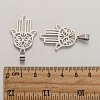 Hamsa Hand/Hand of Fatima/Hand of Miriam 304 Stainless Steel Pendants X-STAS-F016-18P-3