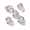 Handmade Foil Lampwork Bumpy Beads Strands FOIL-Z001-05C-2