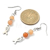 Natural Mixed Gemstone Dangle Earrings EJEW-JE05357-3