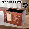 Wooden Pet Memorial Urn Box with Photo Frame CON-WH0100-64A-2