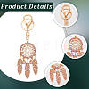 Alloy with Plastic Pearl and Glass Rhinestone Keychains KEYC-WH20010-03C-5
