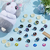 24Bags 12 Colors Resin Craft Safety Eyes DOLL-PH0001-66-4