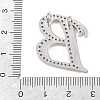 Brass Micro Pave Clear Cubic Zirconia Pendants CU-CBA8481-01P-B-3