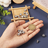Tibetan Style Alloy 3 Hole Guru Beads FIND-TAC0017-34A-14