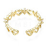 Exquisite Cubic Zirconia Heart Cuff Ring X-RJEW-N035-057-NF-2