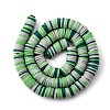 Handmade Polymer Clay Beads Strands CLAY-R089-8mm-T011-7