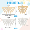 16Pcs 2 Styles Brass Chandelier Components Links KK-BC0012-10-2