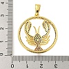 Real 18K Gold Plated Brass Micro Pave Cubic Zirconia Pendants KK-R159-37G-3