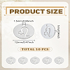 10Pcs 304 Stainless Steel Charms STAS-LP0003-19H-2