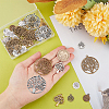 56Pcs 14 Styles Tibetan Style Alloy Pendants TIBEP-SC0002-28-3