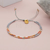 Glass Seed Bead Double Layers Bracelets NW9458-3-1