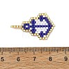 Nautical Glass Seed Beaded Pendants PALLOY-MZ01439-02-3