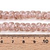 Luminous Handmade Gold Foil Glass Beads Strands FOIL-N029-02A-09-5