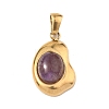 Natural Amethyst Pendants G-C278-01G-10-1