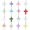30Pcs 15 Colors Handmade Lampwork Pendants LAMP-CJ0001-50-1