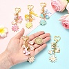 Alloy Enamel Pendant Decorations HJEW-YW00429-01-5