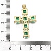 Brass Pave Cubic Zirconia Pendants CU-CBAE7DF-11G-C01-3