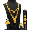 Alloy Pendant Necklaces & Stud Dangle Earrings & Rings & Link Bracelets Sets WGB9A17-04-1