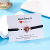 Sport Theme Plastic Charm Braided Bead Bracelets WG0CE78-04-1