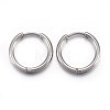202 Stainless Steel Huggie Hoop Earrings EJEW-L205-02K-P-1