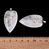 Natural Quartz Crystal Rock Crystal Pendants G-Q601-47I-3