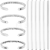 304 Stainless Steel Bangle Blank Strips MAK-WH0016-02A-P-1