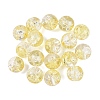 Transparent Spray Painting Crackle Glass Beads GLAA-L046-01B-10-1