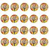 Half Round/Dome Tree Pattern Glass Flatback Cabochons for DIY Projects GGLA-YW0001-14F-1