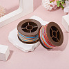 2 Rolls 2 Colors Segment Dyed Round Polyester Twisted Cords OCOR-TA0003-65B-5