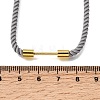 3MM Round Nylon Milan Cord Necklaces Making NJEW-H091-01G-26-2