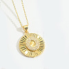 Brass Micro Pave Cubic Zirconia Necklaces FS-WG1D774-15-1