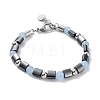 Synthetic Non-magnetic Hematite Rectangle Bracelets BJEW-Q334-05-2