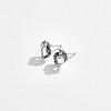 Anti-Tarnish Rhodium Plated 925 Sterling Silver Stud Earrings STER-BB72164-5