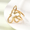 304 Stainless Steel Cuff Open Rings for Women RJEW-L342-04G-3