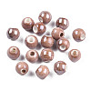 Glazed Porcelain Round Beads X-PORC-S489-6mm-13-2