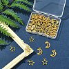50Pcs 2 Styles Tibetan Style Alloy Charms TIBEP-FS0001-29AG-7