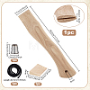 1 Set Wooden Axe Handle Replacement AJEW-PH0009-06-2