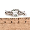 Brass Micro Pave Cubic Zirconia Fold Over Clasps KK-D259-08B-P-3
