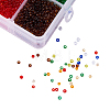 Mixed 12/0 Transparent Round Glass Seed Beads SEED-X0050-2mm-14-3