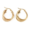 PVD Vacuum Plating 201 Stainless Steel Hoop Earrings EJEW-I309-71G-03-1