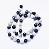 Natural Agate Round Beads Strands X-G-F425-16-2