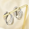 Brass Hoop Earrings for Women EJEW-U041-09P-2