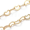 Brass Heart Link Chains CHC-G005-27G-3