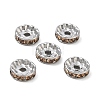 304 Stainless Steel Rhinestone Spacer Beads RB-CBA18B7-01P-09-1