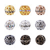 Cheriswelry 80Pcs 8 Colors Alloy Rhinestone Beads FIND-CW0001-12-9