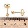 Ion Plating(IP) 304 Stainless Steel Stud Earrings EJEW-L215-57A-G-2